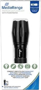 Mediarange Mr735, Lommelykt, Sort, Aluminium, Led, 1 Lamper, 10 W