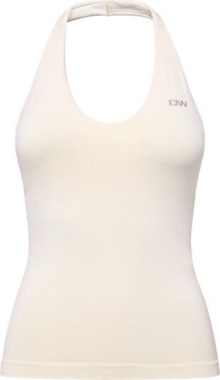 ICANIWILL Define Seamless Halter Neck Tank W PALE LEMON L