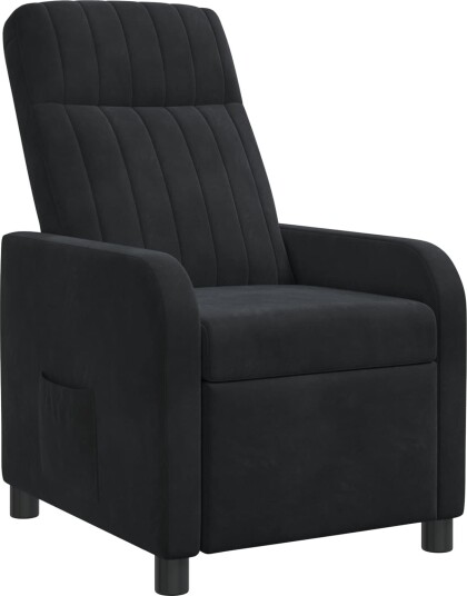 vidaXL Recliner Svart Fløyel