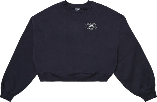 New Balance Reimagined Fleece Crew   Navy   XS