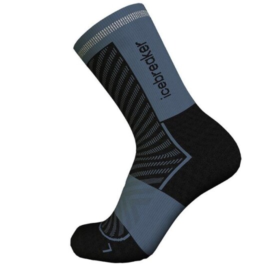 Icebreaker Men Merino Run+ Ultralight Crew B58 Black/Graphite XL