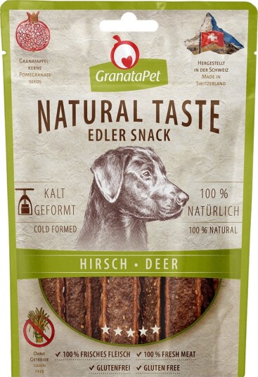 Granatapet Natural Taste Noble Snack Hjortekjøtt 3 X 90 G