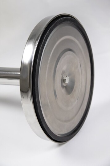 Securit® Budget Sperresett 2 Stolper Med Base/Fot Og 1 Hvitt Tau Rustfritt Stål