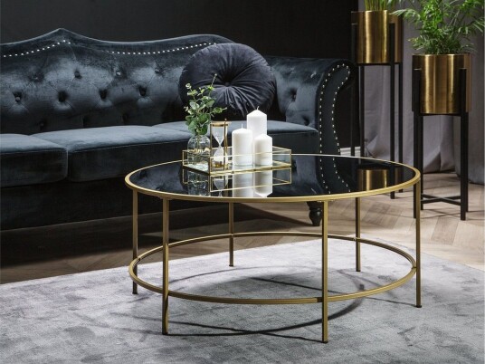 Florence Sofabord 88 cm - Svart