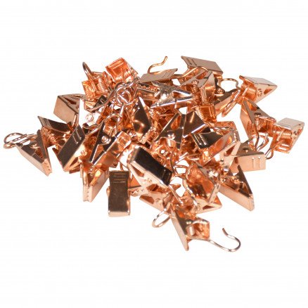 Infinity Hearts Metallklips Rosegull 18,3x9,2mm 50 stk