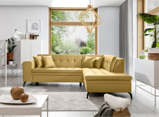 Seksjon Eltap Lanvin 260x210x93 cm Savoi 45 Gul Høyre Seksjon Eltap Lanvin 260x210x93 cm Savoi 45 Gul Høyre