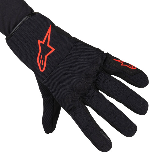 Alpinestars MC-Hansker S Max Drystar Svart-Rød Fluo Alpinestars MC-Hansker S Max Drystar Svart-Rød Fluo