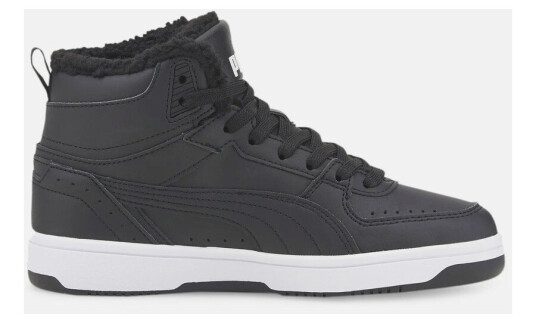 Puma Puma Rebound Joy Fur Jr Puma Black-Puma White 36 (Uk 3.5) Sko