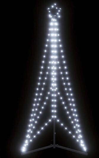 LED Juletre 363 LEDs Kald Hvit 182 cm