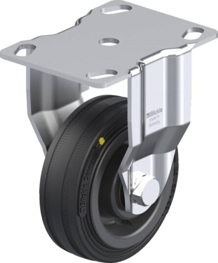 Blickle 664078 Bkpa-Vpa 80K-El Fast Hjul, Hjuldiameter 80 Mm, Bæreevne (Maks.) 60 Kg, 1 Stk