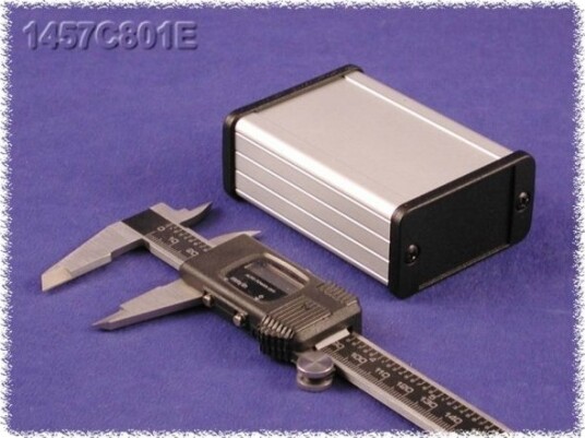 Hammond Electronics 1457C801E 80 × 59 × 31 mm Aluminium Natur Kabinett