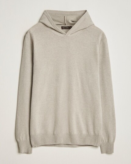 Oscar Jacobson Pascal Wool/Cashmere Hoodie Beige Oscar Jacobson Pascal Wool/Cashmere Hoodie Beige