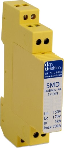 Dan Delektron Transientbeskyttelse SMD Profibus-Pa 1Par f/din Skinne