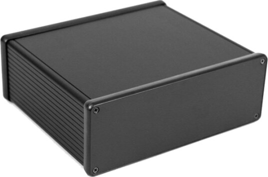 Hammond Electronics 1455U1601bk Universal Kabinett 160 X 191 X 66 Aluminium Sort Anodisert 1 Stk