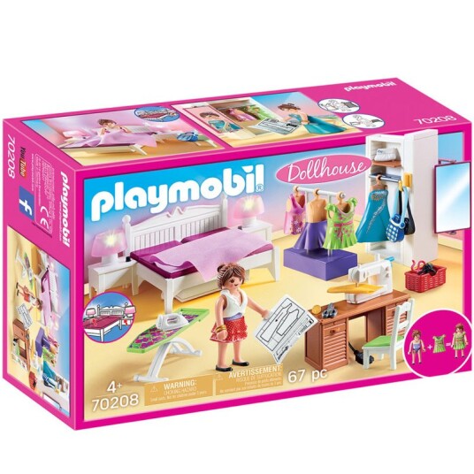 Playmobil Dollhouse Soverom Med Sykrok 70208