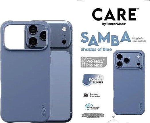 CARE by PanzerGlass Samba Case Shades of Blue w. MagSafe Apple iPhone 18 Pro Max | 17 Pro Max