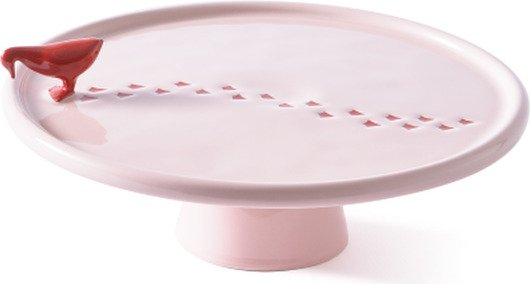 POLSPOTTEN Plate Walking Duck   Pink   L30X W30X H8.3CM