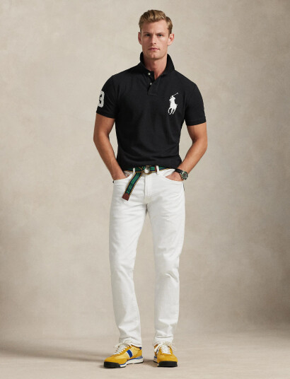 Polo Ralph Lauren Basic Mesh Ssl Knt   Blue   XS