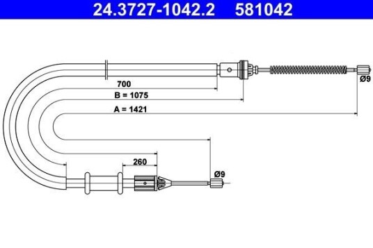 Bremsewire ATE 24.3727 1042.2 Bremsewire ATE 24.3727 1042.2