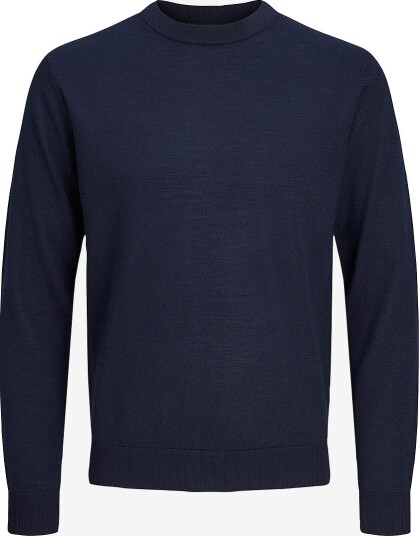 Jack & Jones   Genser Jprblamerino Knit Crew Neck   Blå