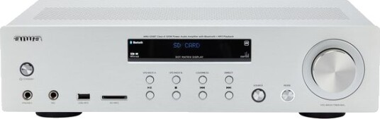 Aiwa AMU-120BT Stereo Receiver med Bluetooth og USB Sølv Aiwa AMU-120BT Stereo Receiver med Bluetooth og USB Sølv