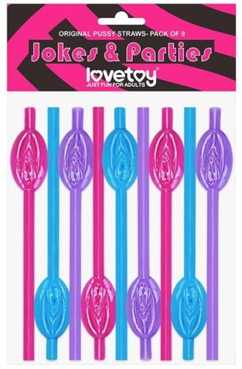 Lovetoy Pussy Straws 9-pack