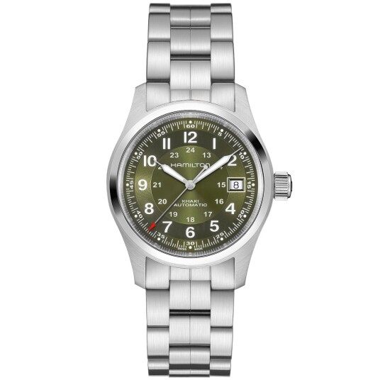 Hamilton Herreklokke H70455160 Khaki Field Grønn/Stål Ø38 mm Hamilton Herreklokke H70455160 Khaki Field Grønn/Stål Ø38 mm
