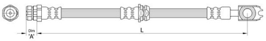 Bremseslange METZGER 4110444 Bremseslange METZGER 4110444