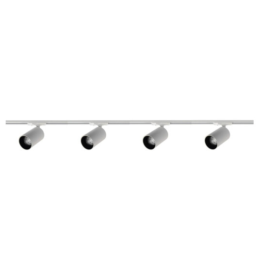 Other Brand Oz spotskinne 4 spotter 2 meter - Pure white/Svart