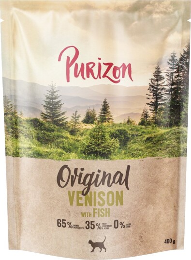 Purizon Original Kornfri Tørrfôr Hjort & Fisk 400g