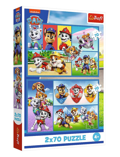 Trefl Pappussel Trefl 2X70 Bitar Paw Patrol - Multi/patterned - ONE SIZE Trefl Pappussel Trefl 2X70 Bitar Paw Patrol - Multi/patterned - ONE SIZE