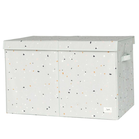 3 Sprouts Storage box with lid Terrazzo/Green 3 Sprouts Storage box with lid Terrazzo/Green