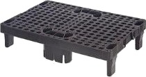 Palle 1/4 Med 6 Ben Plast Brun,Stk Palle 1/4 Med 6 Ben Plast Brun,Stk