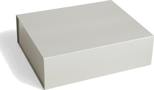 HAY Colour Storage L boks med lokk 34,5 x 41,5 cm Grey HAY Colour Storage L boks med lokk 34,5 x 41,5 cm Grey