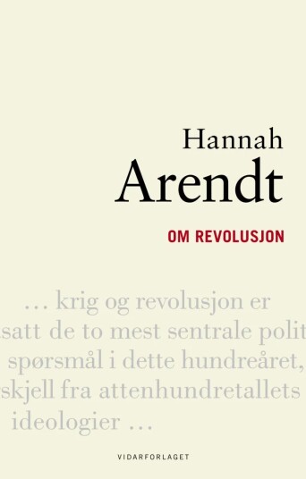 Om Revolusjon Av Hannah Arendt