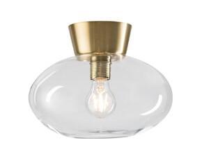 Belid Bullo Plafond messing Klart Glass 27 cm 1575764-01-0 1575753-06-0