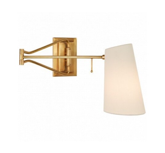Keil Swing Arm Wall Light Antique Brass Keil Swing Arm Wall Light Antique Brass