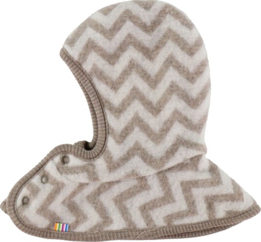 Joha Balaclava 2 lags Ull Beige Joha 54 cm Balaclava dobbel Brun Hvit