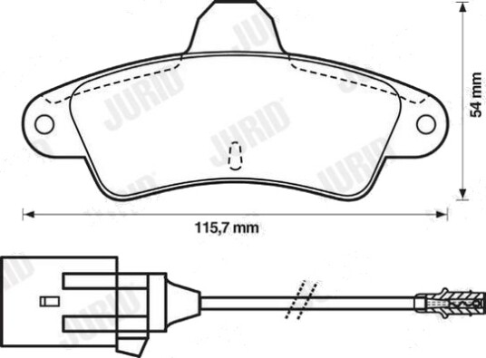 JURID 571755D Bremseklosser