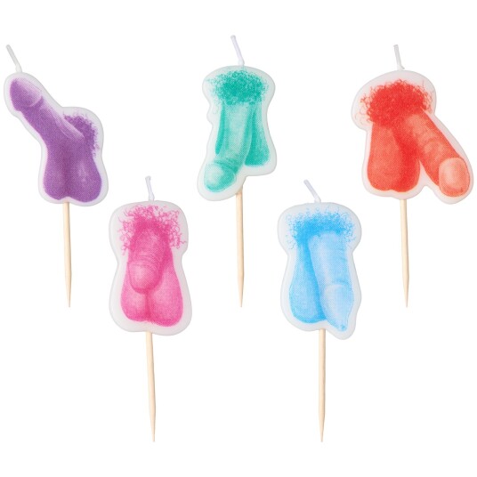 Little Genie Dirty Penis Stearinlyssett - Mixed colours