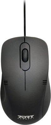 Port Designs Trådløs Optisk Mus med 5 Knapper - Ergonomisk Svart Port Designs Trådløs Optisk Mus med 5 Knapper - Ergonomisk Svart