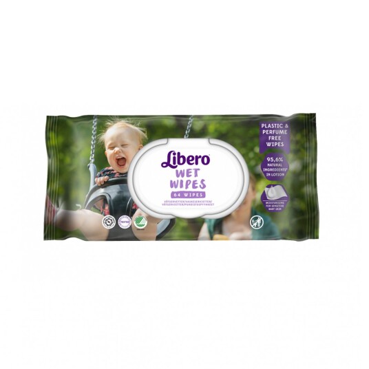 Libero våtservietter plastic free 64 stk Original