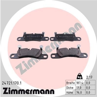 Bremseklosser ZIMMERMANN 24721.170.1 Bremseklosser ZIMMERMANN 24721.170.1