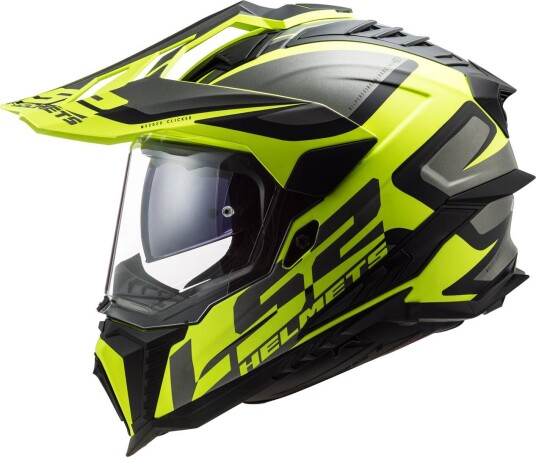 LS2 MX701 Explorer Alter Matt Motocross hjelm XL Svart Gul