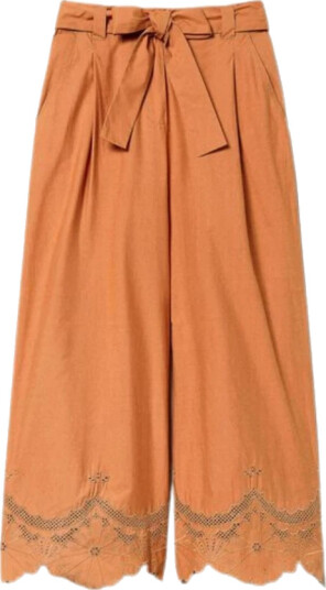 Twinset Dame Bukser Brun S,