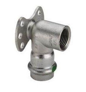 Viega Sanpress inox wall plate 15 mm x 12
