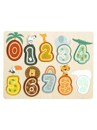 Small Foot Wooden Figure Puzzle Safari