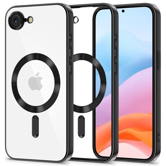Tech Protect MagFlex Mobildeksel til iPhone 16e/17e - MagSafe Kompatibel Klar/Svart