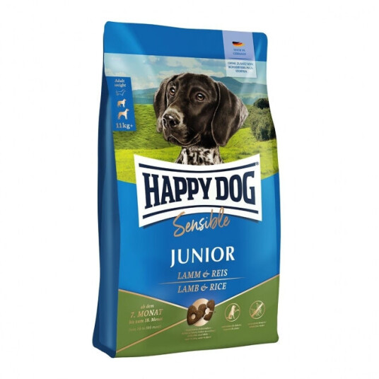 Happy Dog Sensible Junior Hundefôr med Lam og Ris 10 kg Happy Dog Sensible Junior Hundefôr med Lam og Ris 10 kg