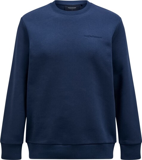 Peak Performance Original Small Logo Crew Herre Blue Shadow L